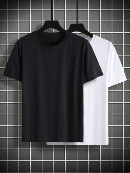 Pack 2 T-shirts Noir & Blanc 🖤🤍