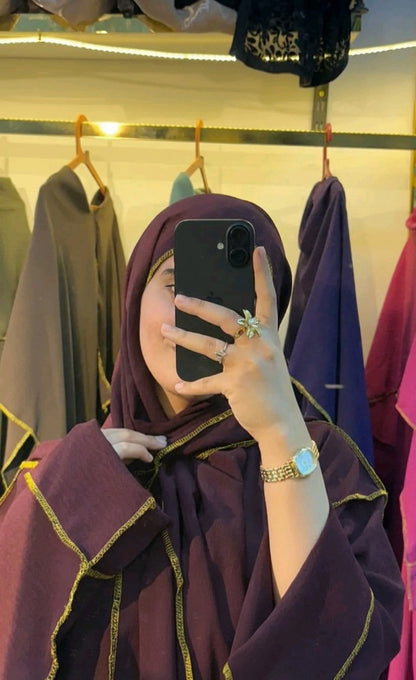 عباءة الخيط الذهبي✨️✨️