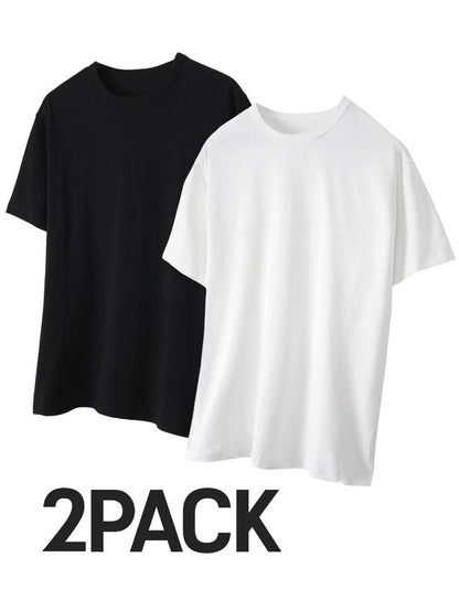Pack 2 T-shirts Noir & Blanc 🖤🤍
